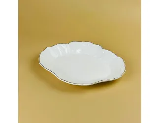 Овальное блюдо 22х17х3см Lenardi Крокус золото 109-243