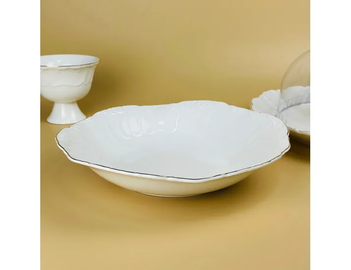 Круглое глубокое блюдо 26х5,5см Lenardi Крокус золото 109-256