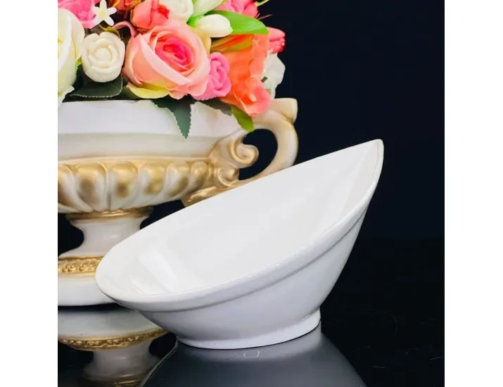 Овальный салатник 23см Lenardi Bianco 118-031