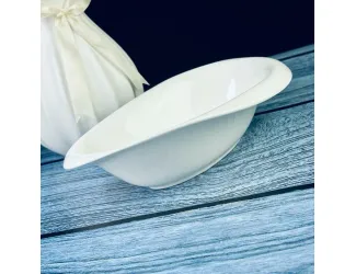 Овальный салатник 23х16х6см Lenardi Bianco 118-059