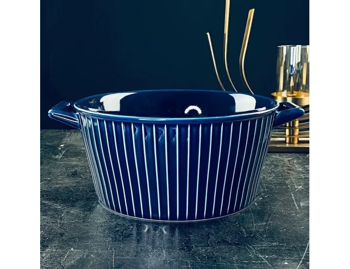 Салатник 18см с ручками Lenardi AQUAMARINE 118-115