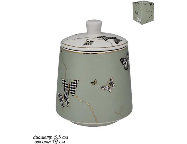 Сахарница Lenardi Butterfly зеленый 133-106