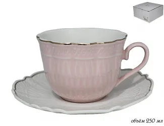 Чайная пара 250мл Lenardi розовый 133-185