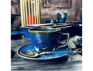 Чайный набор 12предметов 240мл Lenardi AQUAMARINE 133-292