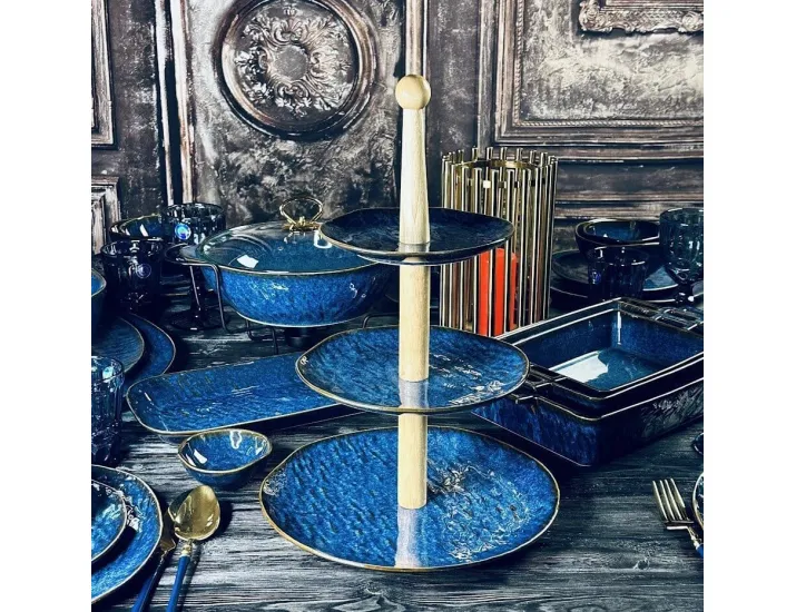 Трехъярусная этажерка Lenardi AQUAMARINE 133-295