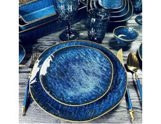 Набор из 6 тарелок 20,5х2см Lenardi AQUAMARINE 133-297