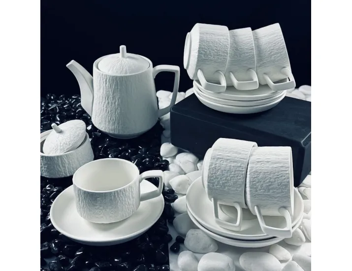 Чайный сервиз 14 предметов 220мл Lenardi Эфиопия 135-088 белый