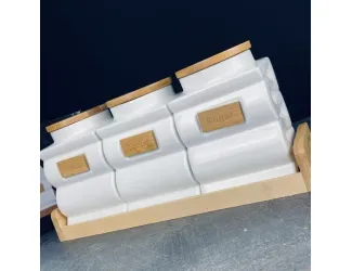 Набор из 3 банок 1 л на подставке Lenardi Bamboo 140-100