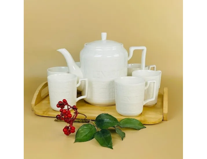 Чайный сервиз 7предметов на подставке Lenardi Bamboo 140-141