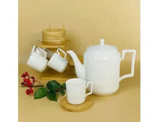 Чайный сервиз 13 предметов на подставке Lenardi Bamboo 140-143