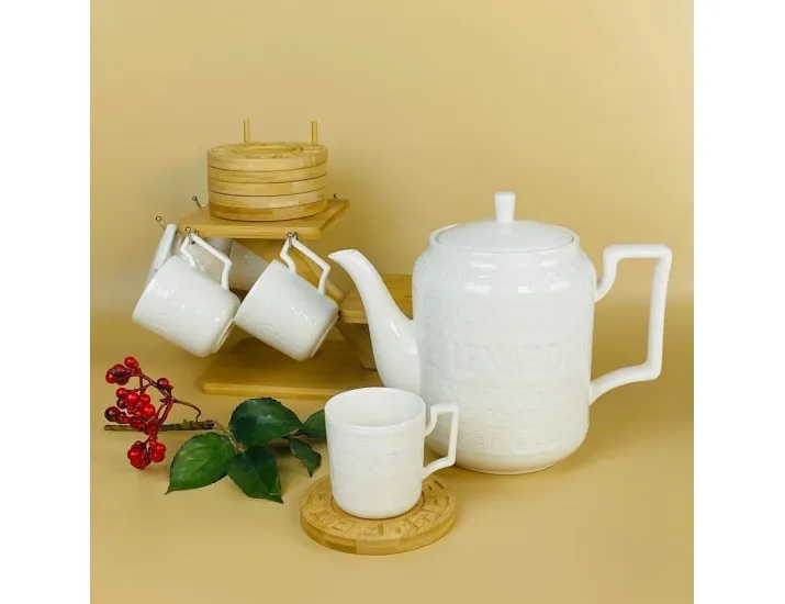 Чайный сервиз 13 предметов на подставке Lenardi Bamboo 140-143