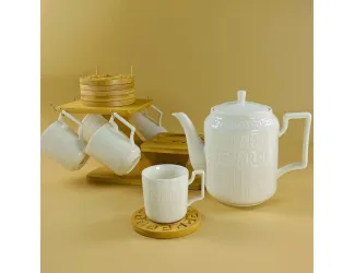 Чайный сервиз 13 предметов на подставке Lenardi Bamboo 140-144