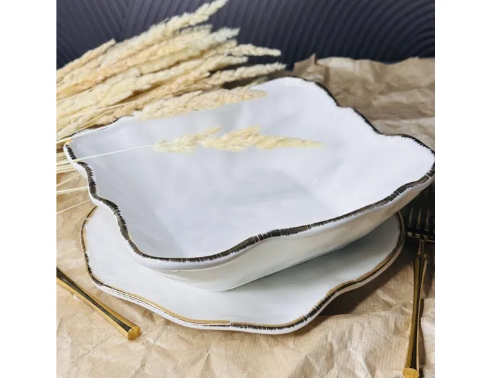 Квадратный салатник 23х8см Офелия 142-018