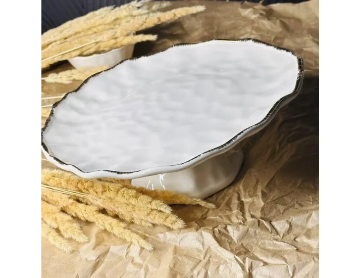 Фруктовница 27х9см на ножке Lenardi Офелия 142-019