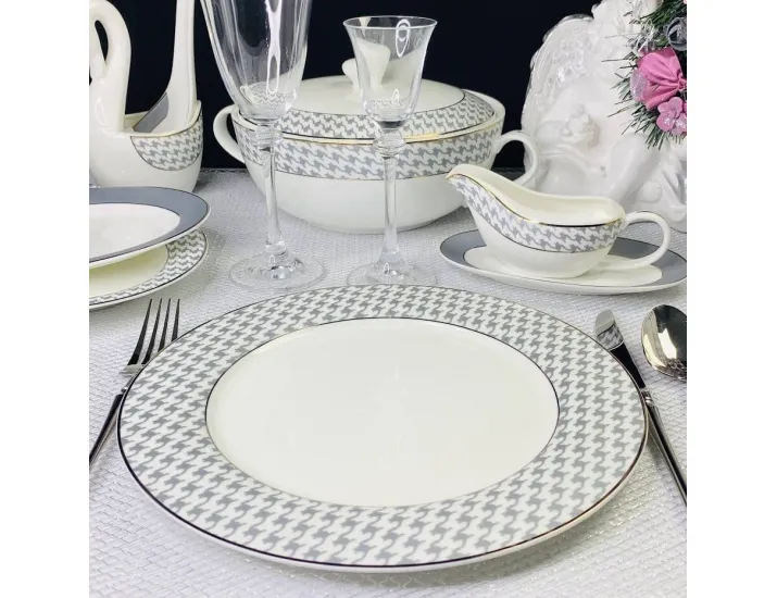 Набор из 6 тарелок 27см Lenardi EARL GREY 145-402