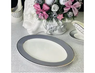 Овальное блюдо 23см Lenardi EARL GREY 145-405