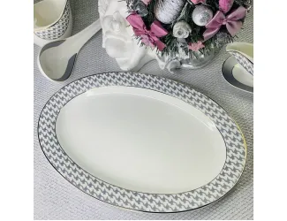 Овальное блюдо 35,5см Lenardi EARL GREY 145-406