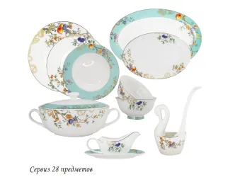 Обеденный сервиз 28предметов Lenardi HANOMI 145-469