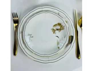 Набор из 6 тарелок 21см Lenardi Камилла 145-651