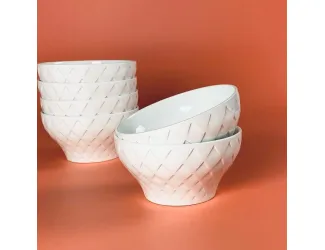 Набор из 6 салатников 11,5см Lenardi Bianco 164-027