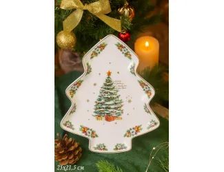 Блюдо-ёлка 25*21,5см Lenardi Новогодний 205-288