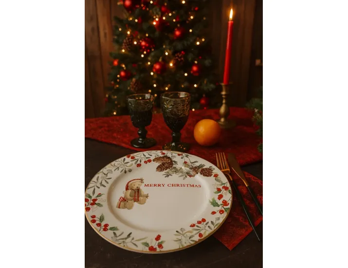 Набор тарелок 6шт 20см Lenardi Новогодний 205-351