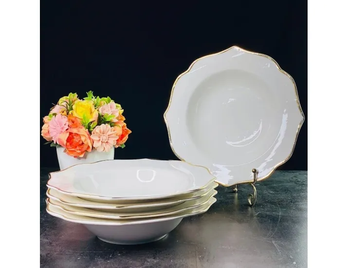 Набор из 6 глубоких тарелок 21,5см MAGNOLIA GOLD Lenardi 205-578