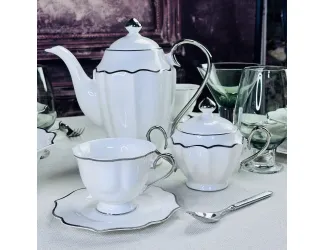 Чайный сервиз 14пр. 250 мл MAGNOLIA SILVER Lenardi 205-590