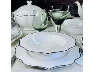 Набор из 6 глубоких тарелок 21,5см MAGNOLIA SILVER Lenardi 205-593