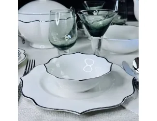 Набор из 6 салатников 15см MAGNOLIA SILVER Lenardi 205-596