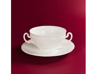 Бульонница 390мл с тарелкой 17,5см Lenardi Maria 225-057