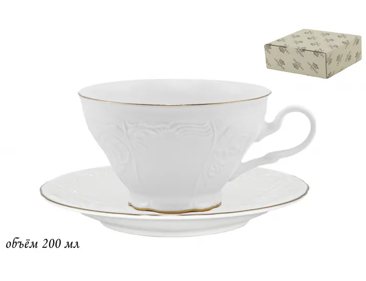Чайная пара Lenardi Maria gold 226-013