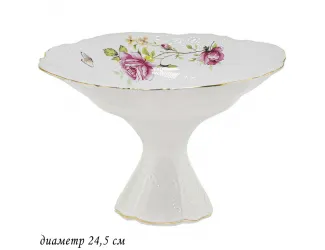 Фруктовница на ножке 24,5см Lenardi Maria Rose 226-084