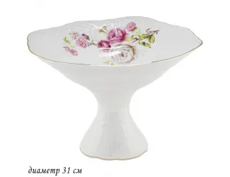 Фруктовница на ножке 31см Lenardi Maria Rose 226-085