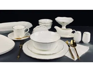 Обеденный сервиз на 12 персон 96 предметов Lenardi Maria gold 226-170
