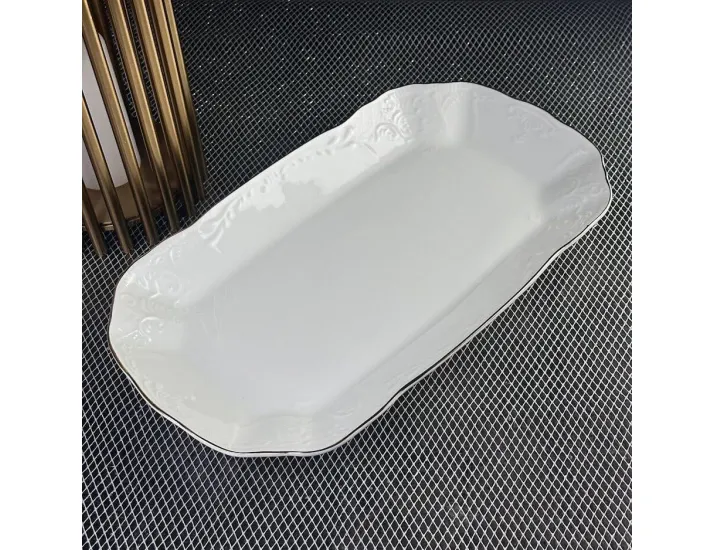 Прямоугольное блюдо 35см Lenardi Maria gold 226-183