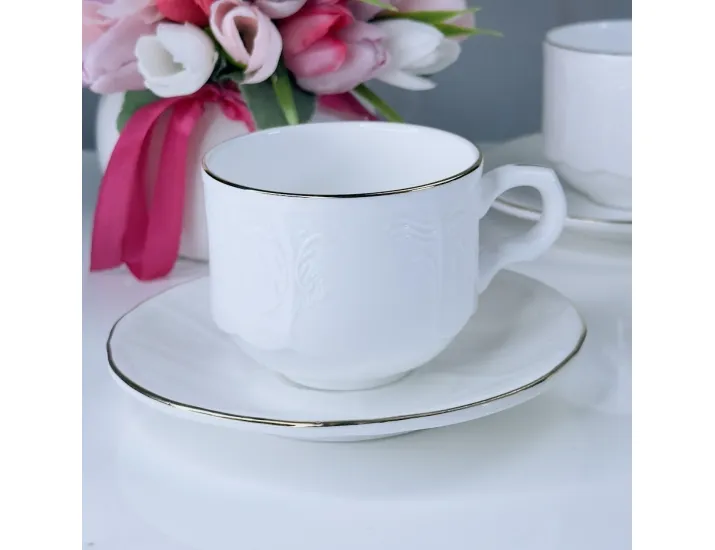 Кофейный набор 12предметов 130мл Lenardi Maria gold 226-201