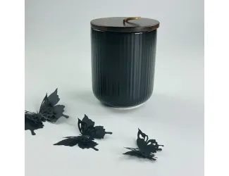 Банка с крышкой 12см(600мл) Lenardi Blackwood 235-023