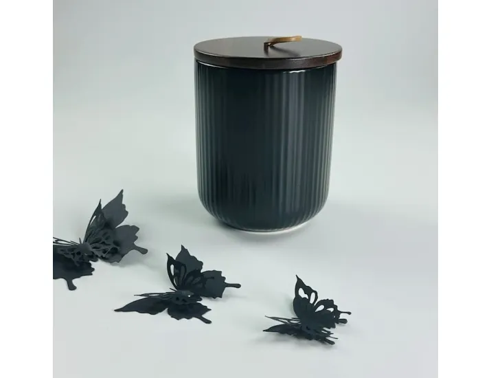 Банка с крышкой 12см(600мл) Lenardi Blackwood 235-023