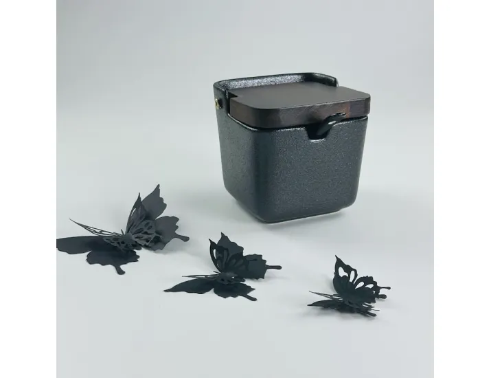 Сахарница 9,5см с ложкой Lenardi Blackwood 235-027