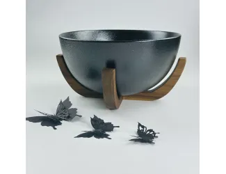 Салатник 18х9,5см на подставке Lenardi Blackwood 235-049