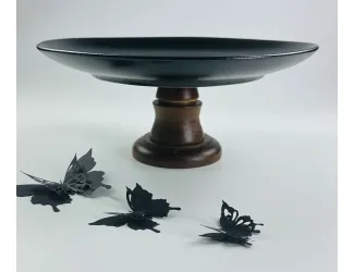 Тортовница 27см на ножке Lenardi Blackwood 235-051