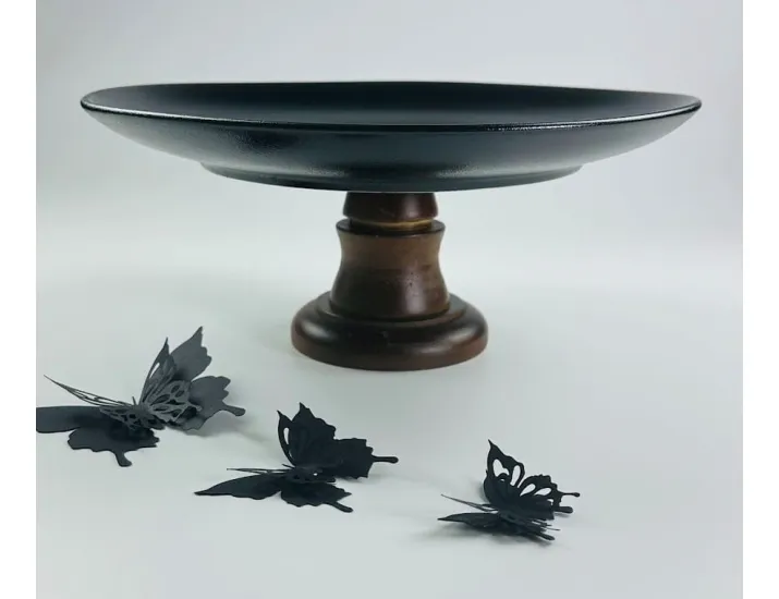 Тортовница 27см на ножке Lenardi Blackwood 235-051