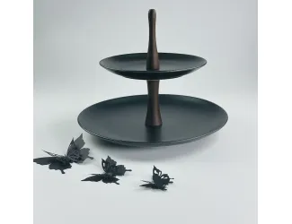 Двухъярусная этажерка 19/27см  Lenardi Blackwood 235-052