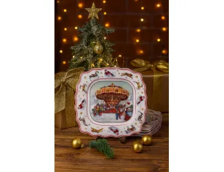 Набор из 6 тарелок 20,5см Lenardi Новогодний 305-178