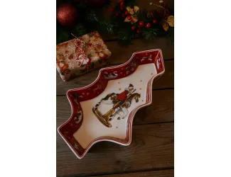 Блюдо-ёлка 28*21см Lenardi Новогодний 305-193