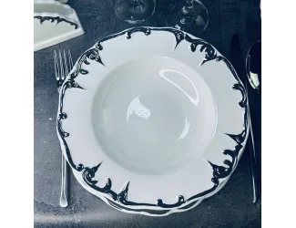 Набор из 6 глубоких тарелок 22см Lenardi ARGENTO 666-385