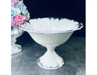 Фруктовница 22см на ножке Lenardi ARGENTO 666-393