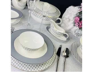 Обеденный сервиз 28предметов Lenardi EARL GREY 145-399