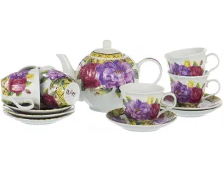 Чайный сервиз на 6 персон 13 предметов Olaff SQUARE GIFT BOX